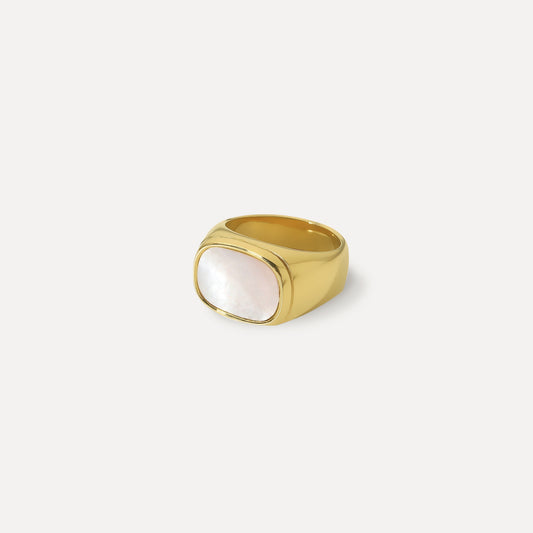 Bohomoon Crystal Signet Ring