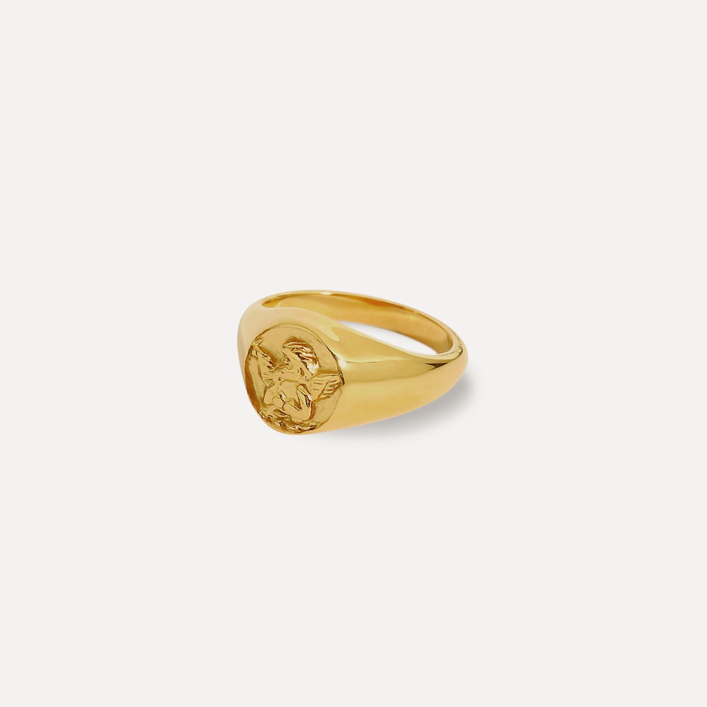 Angel Self Love Signet Ring