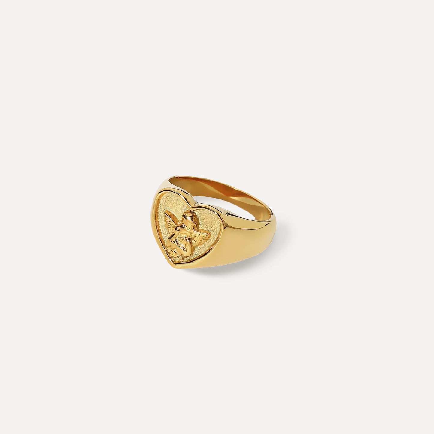 Angel Self Love Signet Ring